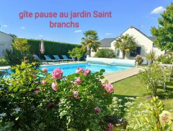 Holiday with heated pool in Indre et Loire, Touraine.