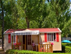 Camping near Nimes and the Camargue in south of France.