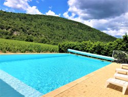 Holiday home with heated pool in Ardeche, France.